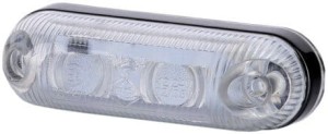 Lampa obrysowa owalna biała led LD370
