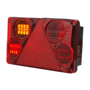 Lampa zespolona tylna oświetlene tablicy boczne stopu i odblask WAS394