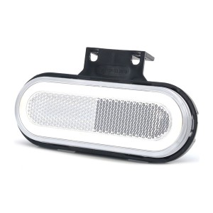 Lampa pozycyjna przednia biała z wieszakiem WAS1401