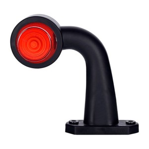 Lampa obrysowa biało-czerwona na wysięgniku łamanym krótkim żarówkowa prawa LO355/P