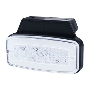 Lampa pozycyjna z wieszakiem i odblaskiem biała led LD2764