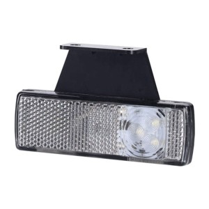 Lampa obrysowa z odblaskiem podwieszana biała led LD454/P