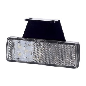 Lampa obrysowa z odblaskiem podwieszana biała lewa led LD454/L