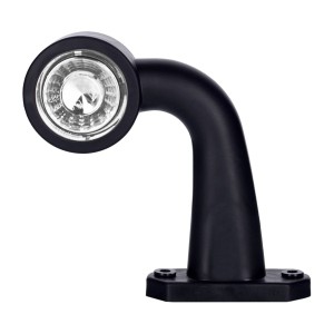 Lampa obrysowa biało czerwona lewa krótka łamana led LD723/L