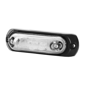 Lampa obrysowa owalna biała z podkładką gumową led LD377