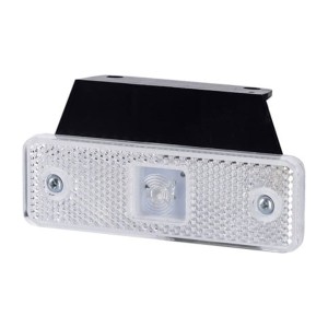 Lampa pozycyjna z odblaskiem z wieszakiem biała led LD499