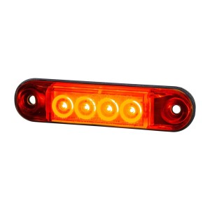 Lampa obrysowa typu SLIM czerwona led LD2329