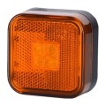 Lampa-obrysowa-kwadratowa-z-odblaskiem-pomaranczowa-led-LD097