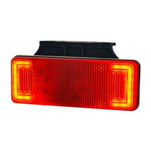 Lampa obrysowa typu SLIM XS czerwona z wieszakiem led LD2516