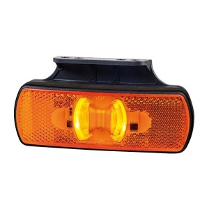 Lampa obrysowa z wieszakiem i odblaskiem pomarańczowa led LD2220