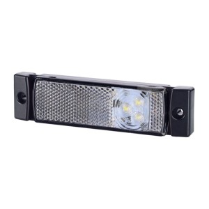 Lampa obrysowa z odblaskiem biała led LD127