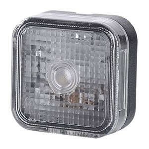 Lampa obrysowa kwadratowa biała żarówkowa LO090