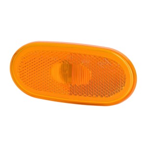 Lampa obrysowa owalna z odblaskiem pomarańczowa LO940