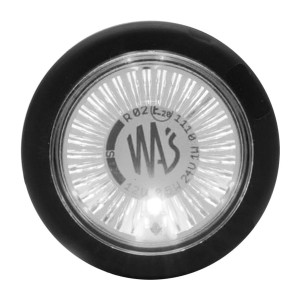 Lampa obrysowa przednia biała logo led WAS676