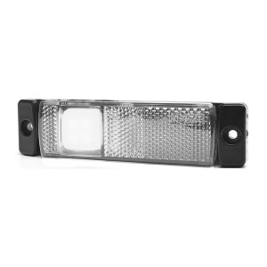 Lampa zespolona pozycyjna przednia biała led odblask WAS1237