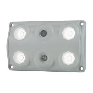 Lampa oświetlenia wnętrza prostokątna z przełącznikiem i czerwoną diodą led LWD2157