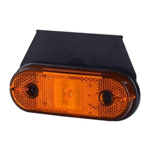 Lampa obrysowa z odblaskiem wisząca pomarańczowa led LD624