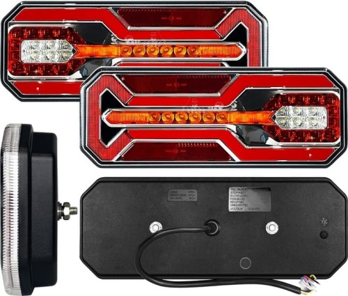 Lampa tylna zespolona led dynamiczny kierunek komplet lewa/prawa L1949/50