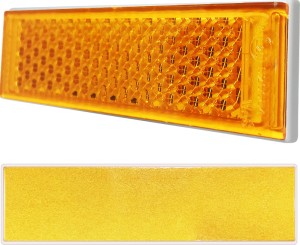 Odblask prostokątny na taśmę samoprzylepną pomarańczowy trwały WAS