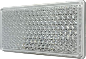 Odblask prostokątny na taśmę samoprzylepną biały trwały