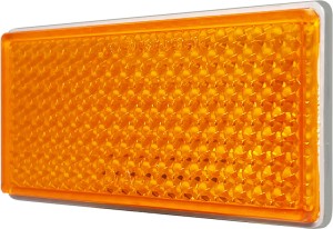 Odblask prostokątny na taśmę samoprzylepną pomarańczowy trwały