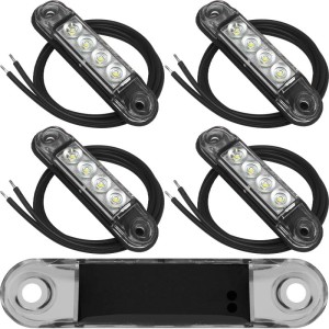 Lampa obrysowa obrysówka pozycyjna typu slim biała LD2327 4szt