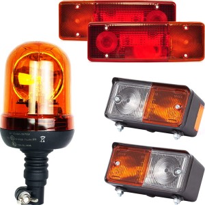 Komplet lamp zespolonych przednich oraz tylnych z kogutem