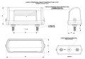 Rysunek techniczny Lampa tylna przyczepki rejestracji zestaw 2 szt