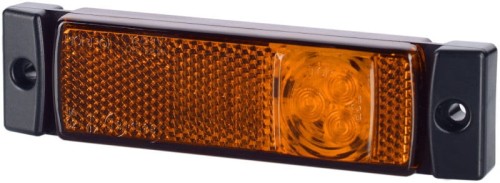 LD890 Lampa obrysowa boczna pomarańczowa 12/24V led