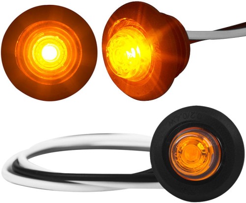 LD2629 Lampa obrysowa boczna led 12/24V IP68 pomarańczowa