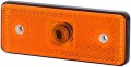 LO178 Lampa obrysowa prostokątna z odblaskiem pomarańczowa