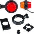 LD2622 Lampa obrysowa pomarańczowo-czerwona krótka