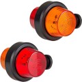 Lampa obrysowa pomarańczowo-czerwona krótka
