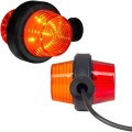 Lampa pomarańczowo-czerwona krótka