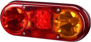 Lampa zespolona tylna hybrydowa 12/24V 21W prawa 