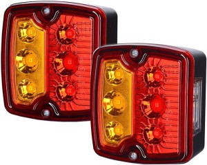 2 x Lampa zespolona tylna uniwersalna led z podświetleniem tablicy