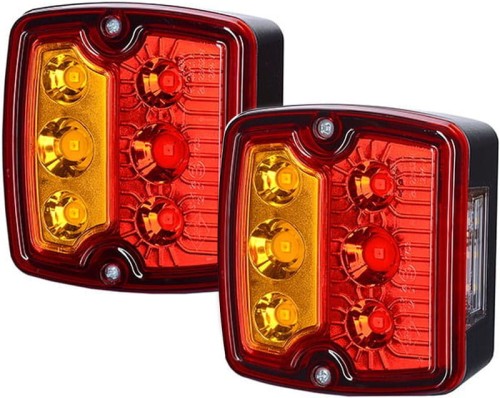 LZD2101 2 x Lampa zespolona tylna uniwersalna led z podświetleniem tablicy