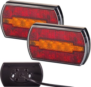 2 x Lampa zespolona tylna carla do przyczepy 3 funkcje