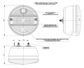 Rysunek techniczny lampa zespolona tył avia