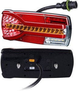 Lampa zespolona tylna lewa led 12/24V IP68 Carmen z gniazdem 