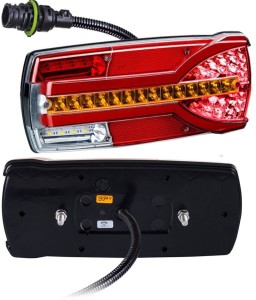Lampa zespolona tylna prawa led 12/24V IP68 Carmen z gniazdem
