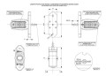 Rysunek techniczny LD534 Lampa obrysowa potrójna led