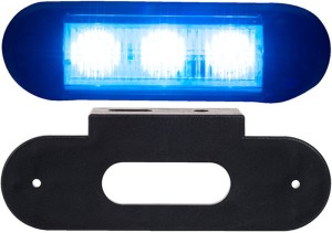 Lampa ostrzegawcza błyskowa 12/24V 4,2W led niebieska