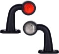LO355 Lampa obrysowa żarówkowa 12/24v biało czerwona na wysięgniku lewa/prawa komplet