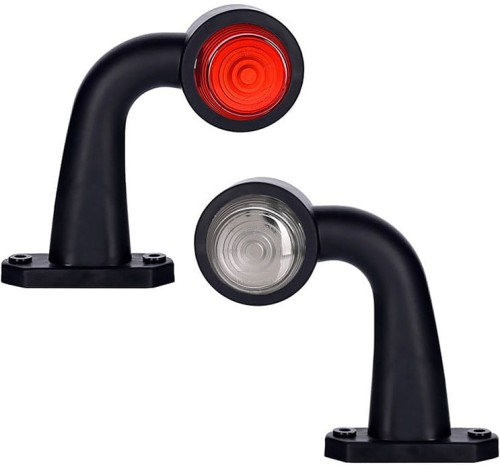 LO355 Lampa obrysowa żarówkowa 12/24v biało czerwona na wysięgniku lewa/prawa komplet
