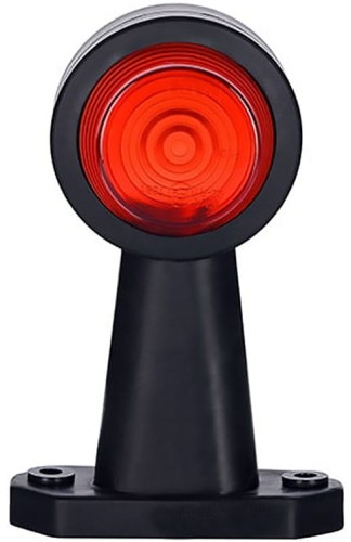 Komplet LO362 Lampa obrysowa biało czerwona żarówkowa 12/24V długa uniwersalna