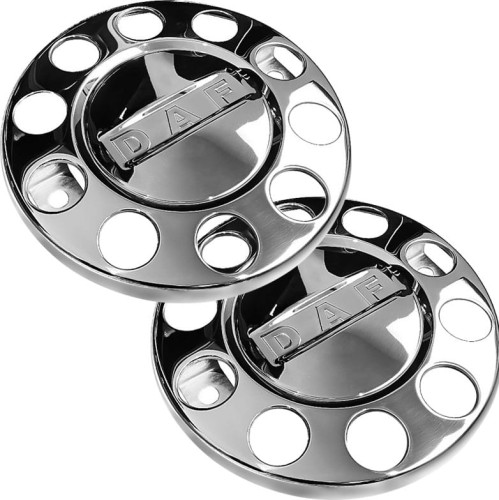 2 x Kołpak koła 22,5 cala chromowany DAF - 10 otworów