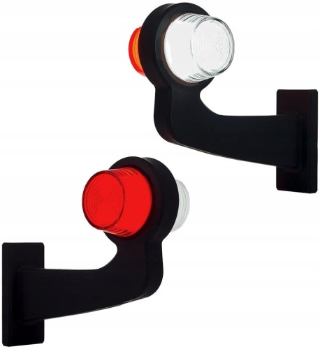 LD2604/05/KPL Komplet lamp obrysowych biało-czerwonych na wysięgniku długim wersja NEON