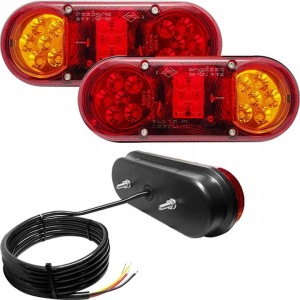 Komplet lamp tylnych zespolonych 12/24V led