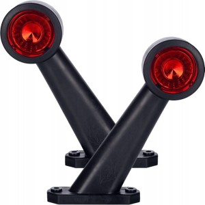 Komplet Lamp obrysowych rogowych led na wysięgniku długim 12/24V